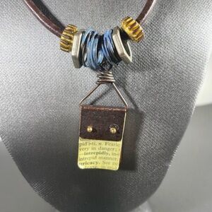 Unique Multicolor Pendant Fashion unisex Artist Style Fashion Statement Necklace